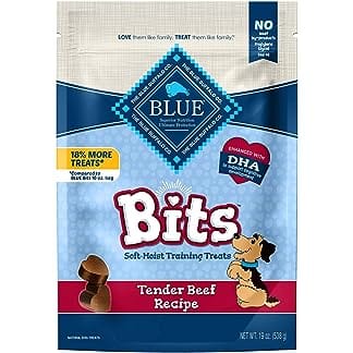 Blue Buffalo BLUE Bits Natural Soft-Moist Training Dog Treats, Beef Recipe 19-oz Bag