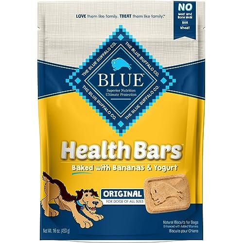 Blue Buffalo Health Bars Natural Crunchy Dog Treats Biscuits